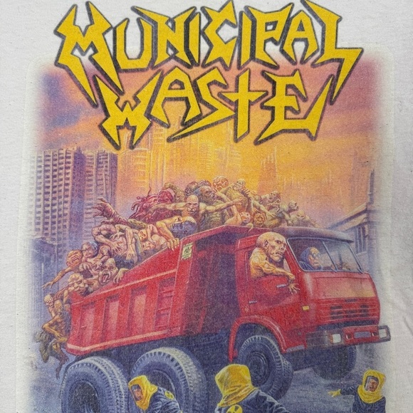 🔥 Vintage 2012 Municipal Waste Hazardous Mutation Tee 🔥 - Picture 4 of 7